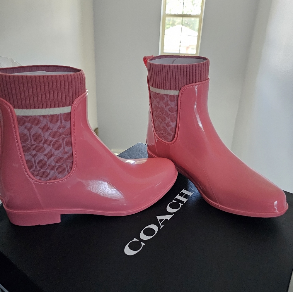Coach rain boots